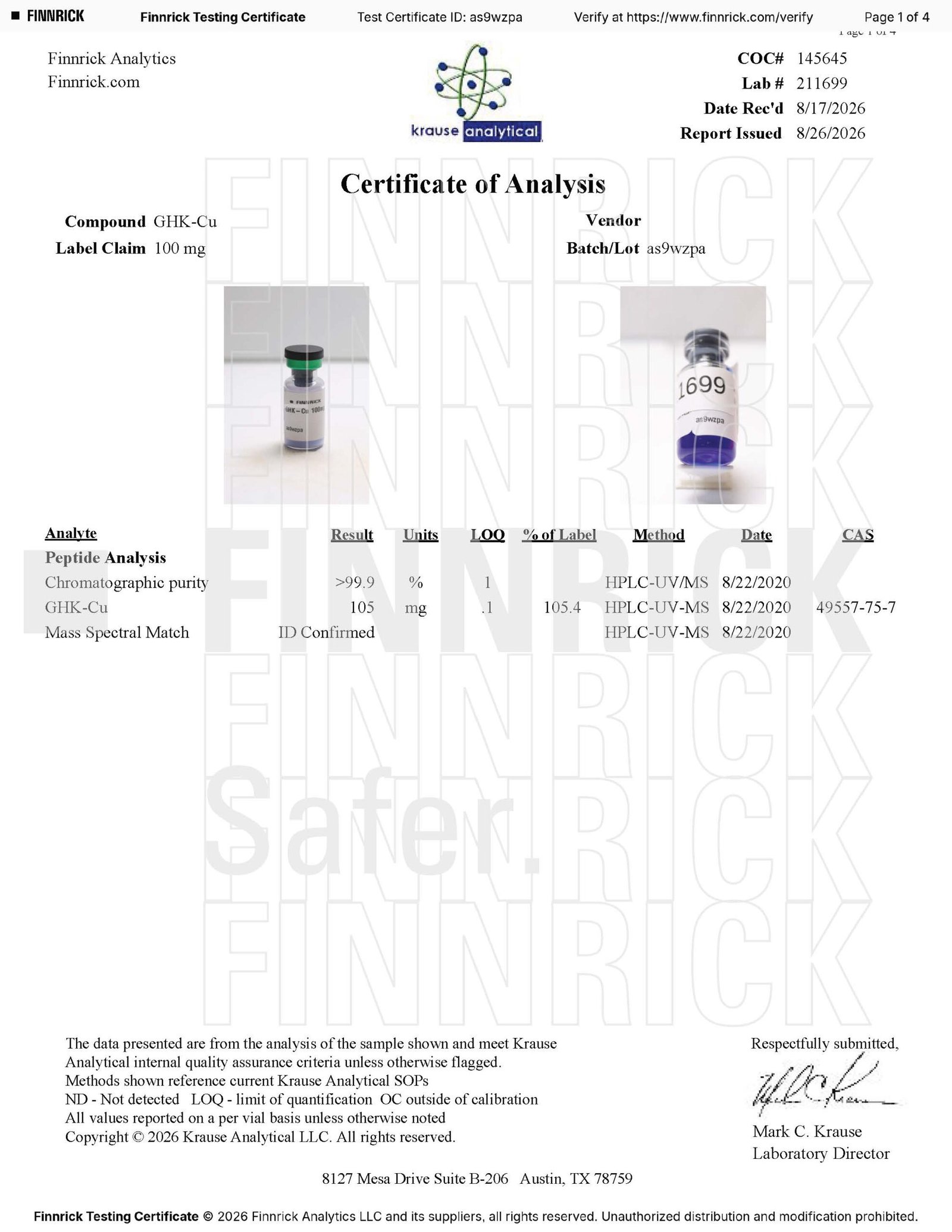 GHK-CU 100mg - Image 2